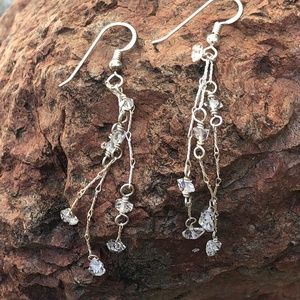 Silver, Quartz earrings